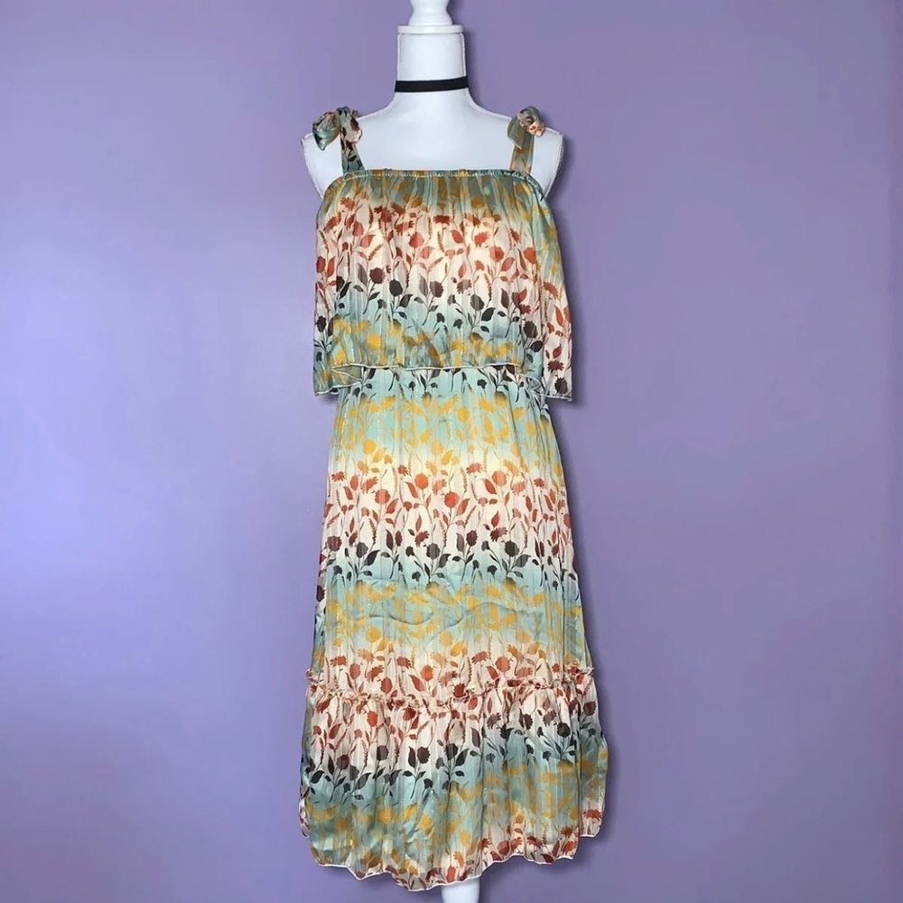 NWT Boutique Colorful Boho Midi Dress